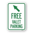 thumbnail image 1 of SignMission A-1824-23941 18 x 24 in. Aluminum Sign - Free Valet Parking with Upper Left Arrow, 1 of 4