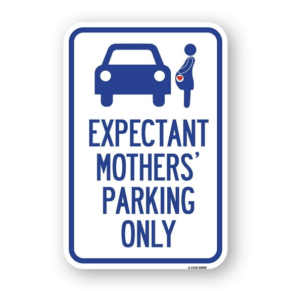 SignMission A-1824-24028 18 x 24 in. Aluminum Sign - Expectant Mothers Parking Only with Graphic