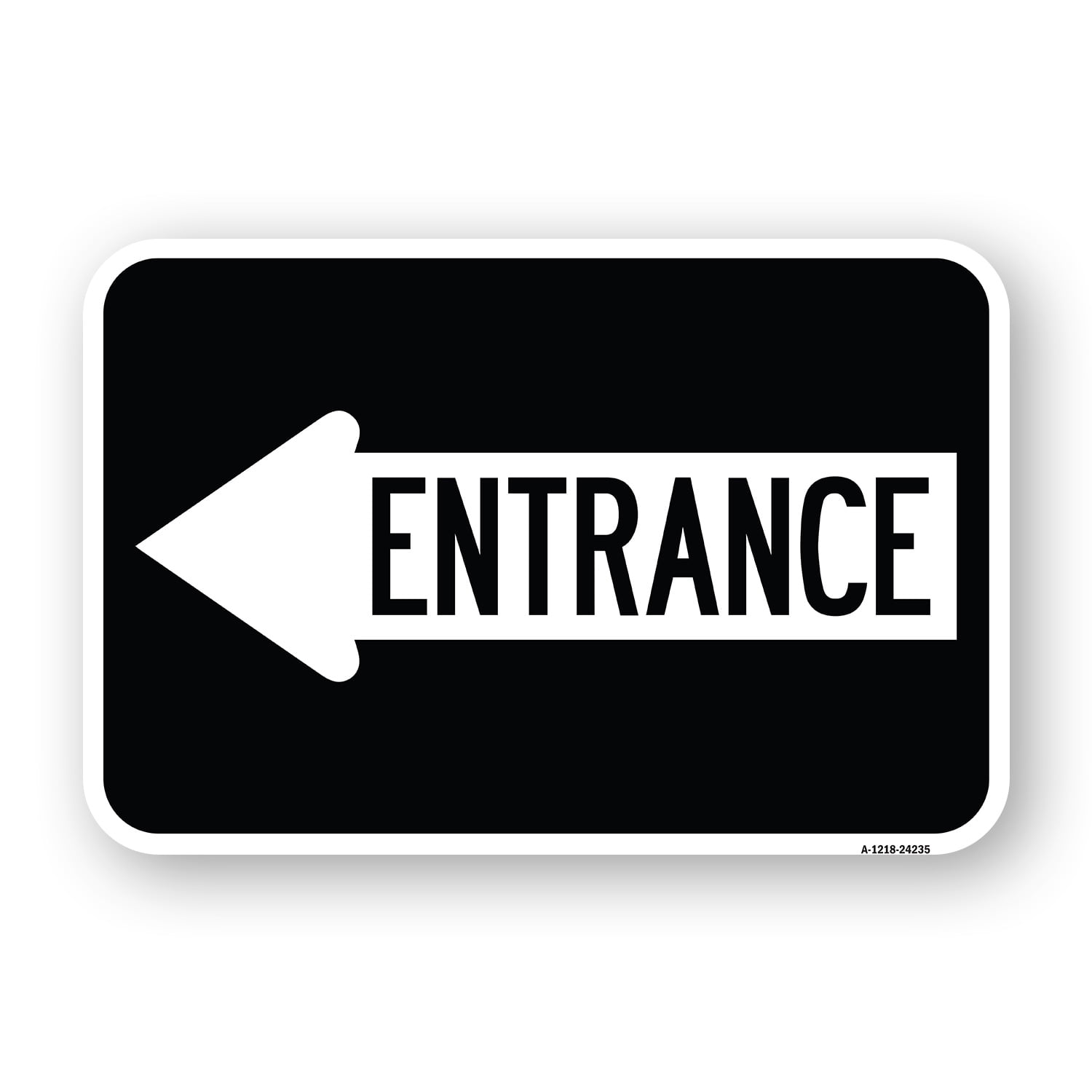 SignMission A-1824-24235 18 x 24 in. Aluminum Sign - Left Arrow ...