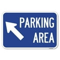 thumbnail image 1 of SignMission A-1824-24370 18 x 24 in. Aluminum Sign - Parking Area with Up Left Arrow Symbol, 1 of 4