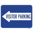 thumbnail image 1 of SignMission A-1824-24377 18 x 24 in. Aluminum Sign - Visitor Parking with Left Arrow, 1 of 4