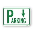 thumbnail image 1 of SignMission A-1824-24520 18 x 24 in. Aluminum Sign - Parking with Arrow Pointing Down, 1 of 4