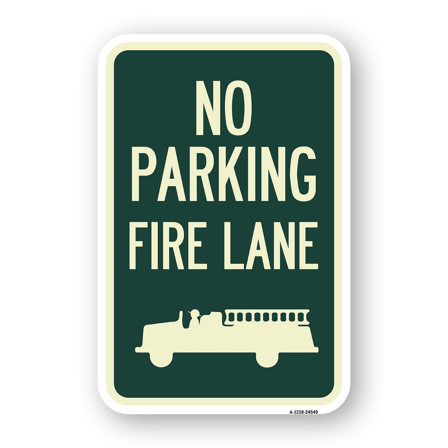 SignMission A-1824-24549 18 x 24 in. Aluminum Sign - No Parking Fire ...