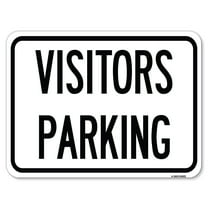 SignMission A-1824-24622 18 x 24 in. Aluminum Sign - Parking Lot Sign Visitors Parking
