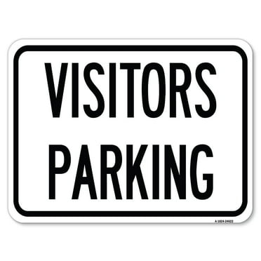 SignMission A-1824-24622 18 x 24 in. Aluminum Sign - Parking Lot Sign Visitors Parking