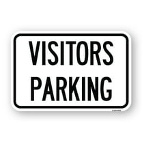 SignMission A-1824-24622 18 x 24 in. Aluminum Sign - Parking Lot Sign Visitors Parking
