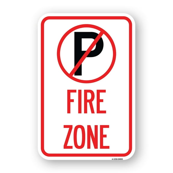 SignMission A-1824-24653 18 x 24 in. Aluminum Sign - Parking Sign - No Parking Symbol