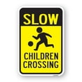 thumbnail image 1 of Slow Children Crossing | 18" x 24" Heavy-Gauge Aluminum Rust Proof Parking Sign | Protect Your Business & Municipality | Made in The USA, 1 of 4