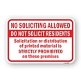 thumbnail image 1 of SignMission A-1824-24980 18 x 24 in. Aluminum Sign - No Soliciting Allowed Do Not Solicit Residents Solicitation, 1 of 4