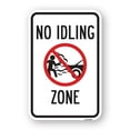 thumbnail image 1 of SignMission A-1824-25078 18 x 24 in. Aluminum Sign - No Idling Zone, 1 of 4
