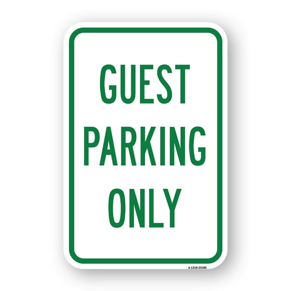 SignMission A-1824-25185 18 x 24 in. Aluminum Sign - Guest Parking Only