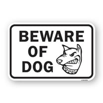 SignMission A-1824-25293 18 x 24 in. Aluminum Sign - Beware of Dog W Graphic