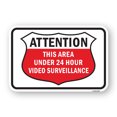 thumbnail image 1 of SignMission A-1824-25300 18 x 24 in. Aluminum Sign - Area Under 24 Hour Video Surveillance, 1 of 4