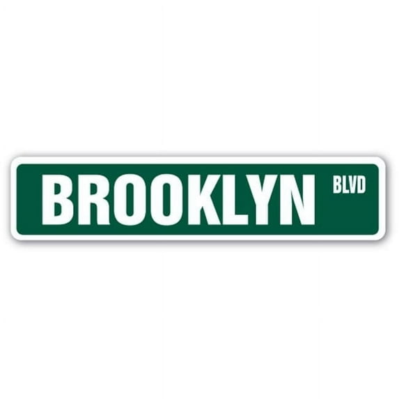 SignMission A-24-SS-BROOKLYN, NY 6 x 24 in. Brooklyn, NY Aluminum Street Sign