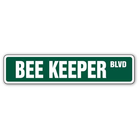 SignMission A-24-SS-Bee Keeper 6 x 24 in. Bee Keeper Aluminum Street Sign