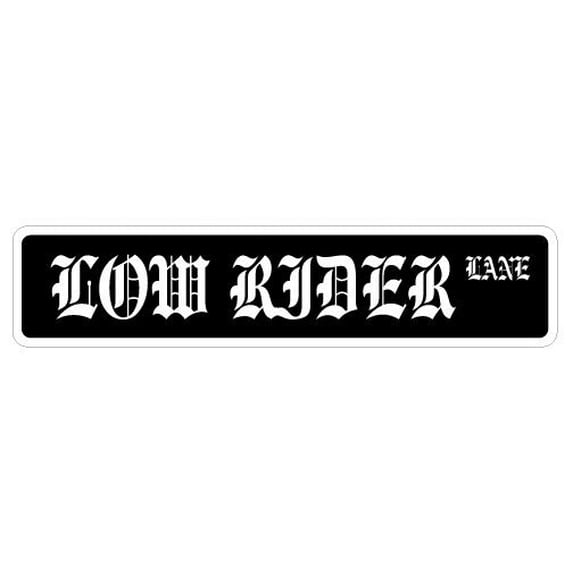 SignMission A-24-SS-LOWRIDER Low Rider Aluminum Street Sign for Lowrider Chrome Rims Car Truck