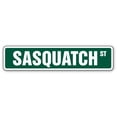 thumbnail image 1 of SignMission A-24-SS-Sasquatch Sasquatch Aluminum Street Sign for Bigfoot Ape Like Animal Believer, 1 of 5