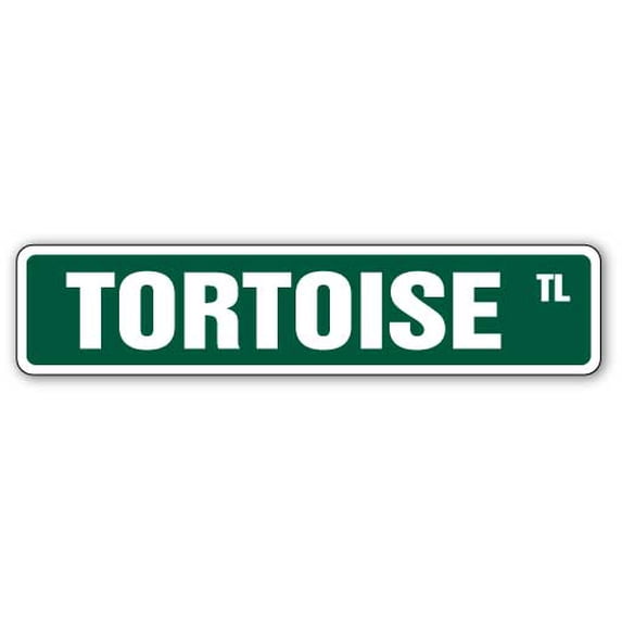 SignMission A-24-SS-Tortoise 6 x 24 in. Tortoise Aluminum Street Sign