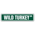 thumbnail image 1 of SignMission A-24-SS-Wild Turkey 6 x 24 in. Wild Turkey Aluminum Street Sign - Hunter Hunting Call Bourbon Lover, 1 of 5
