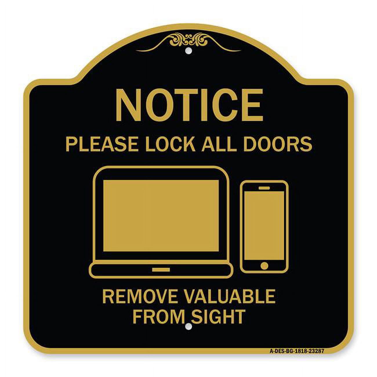 SignMission A-DES-BG-1818-23287 18 x 18 in. Designer Series Sign ...