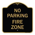 thumbnail image 1 of SignMission A-DES-BG-1818-23667 18 x 18 in. Designer Series Sign - No Parking Sign No Parking Fire Zone, Black & Gold, 1 of 4