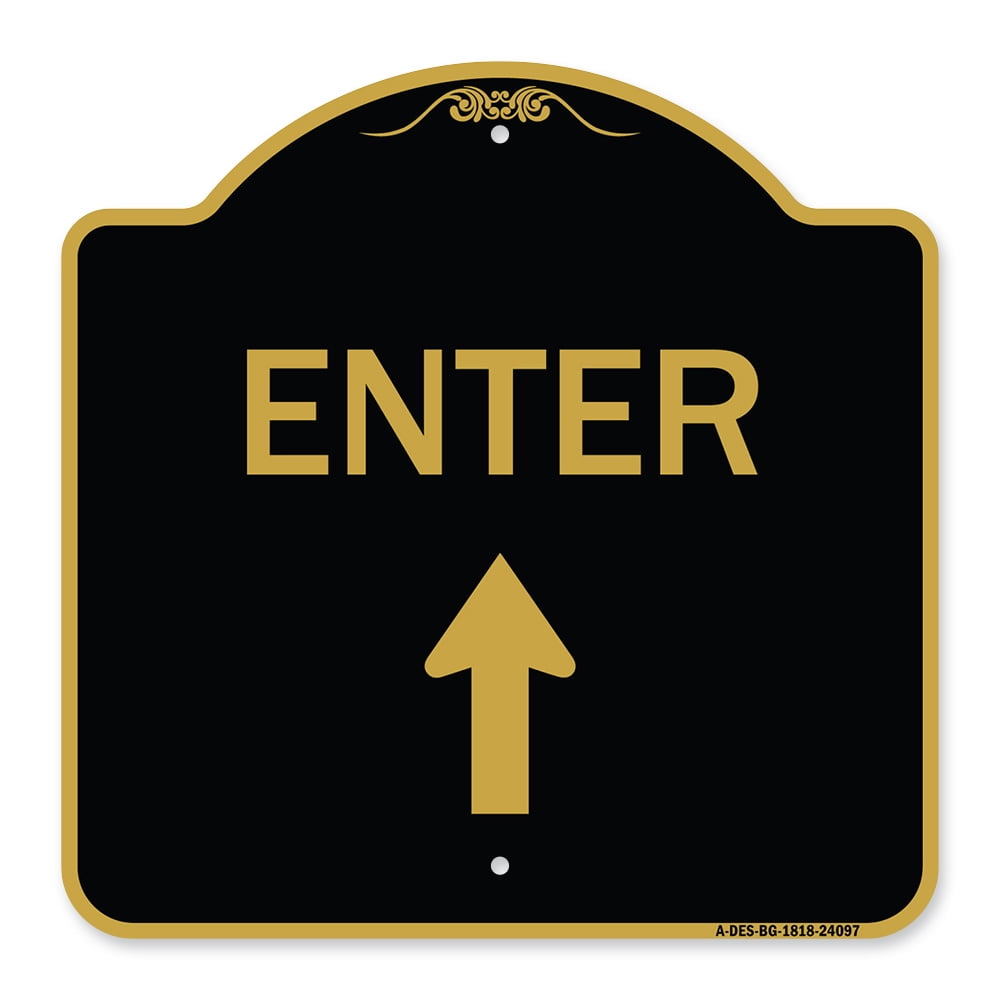 SignMission A-DES-BG-1818-24097 18 x 18 in. Designer Series Sign ...