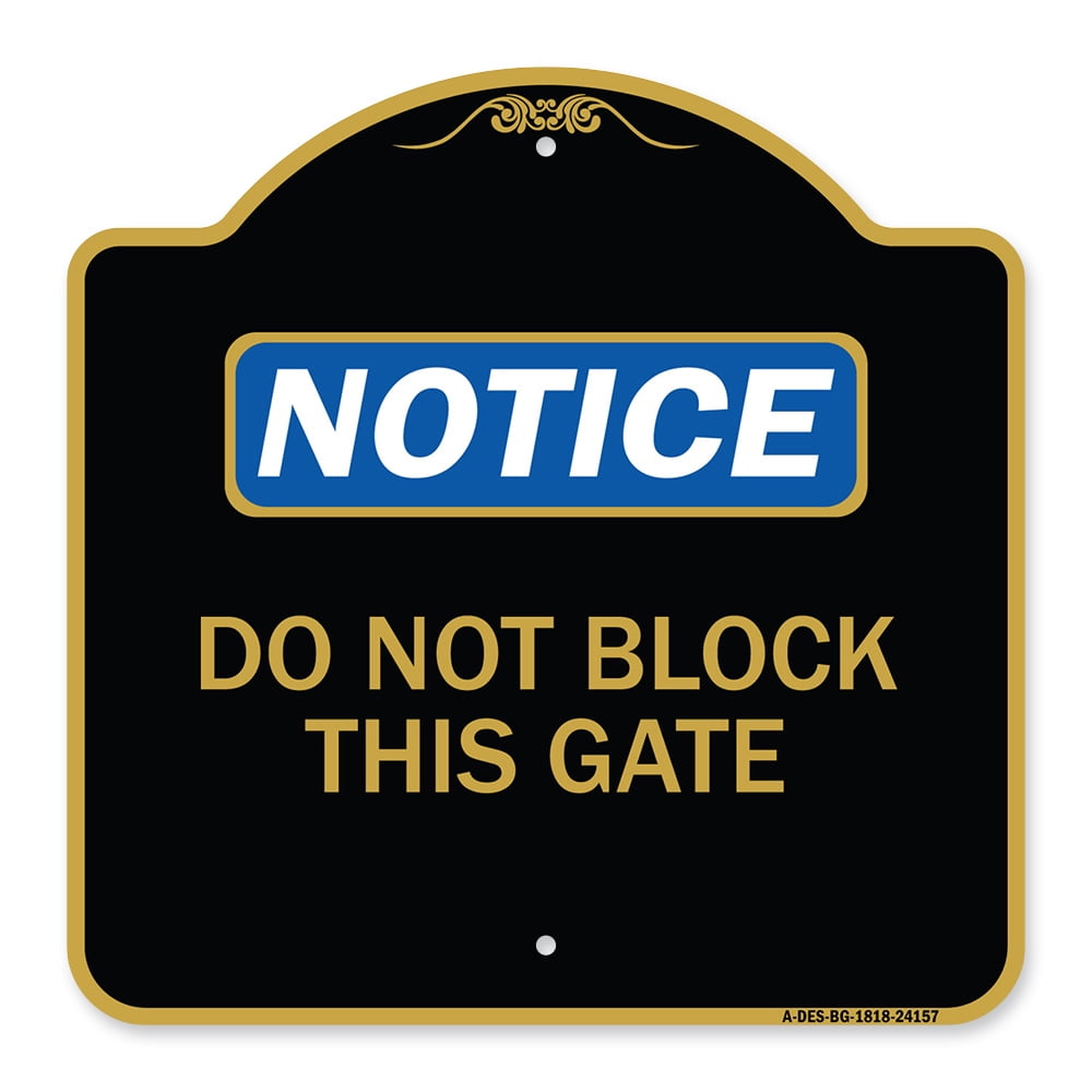 SignMission A-DES-BG-1818-24157 18 x 18 in. Designer Series Sign - Do ...