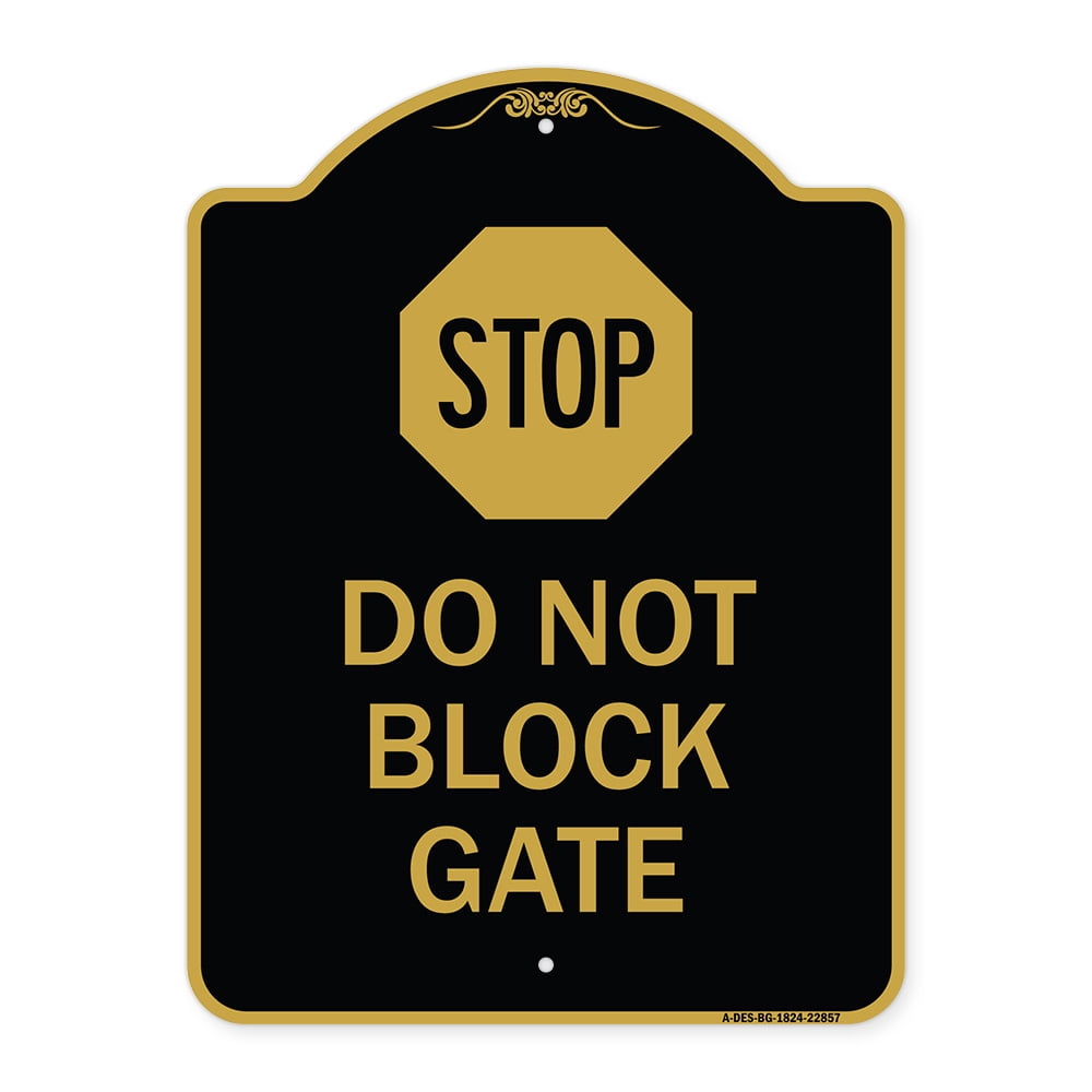 SignMission A-DES-BG-1824-22857 18 x 24 in. Designer Series Sign - Stop ...