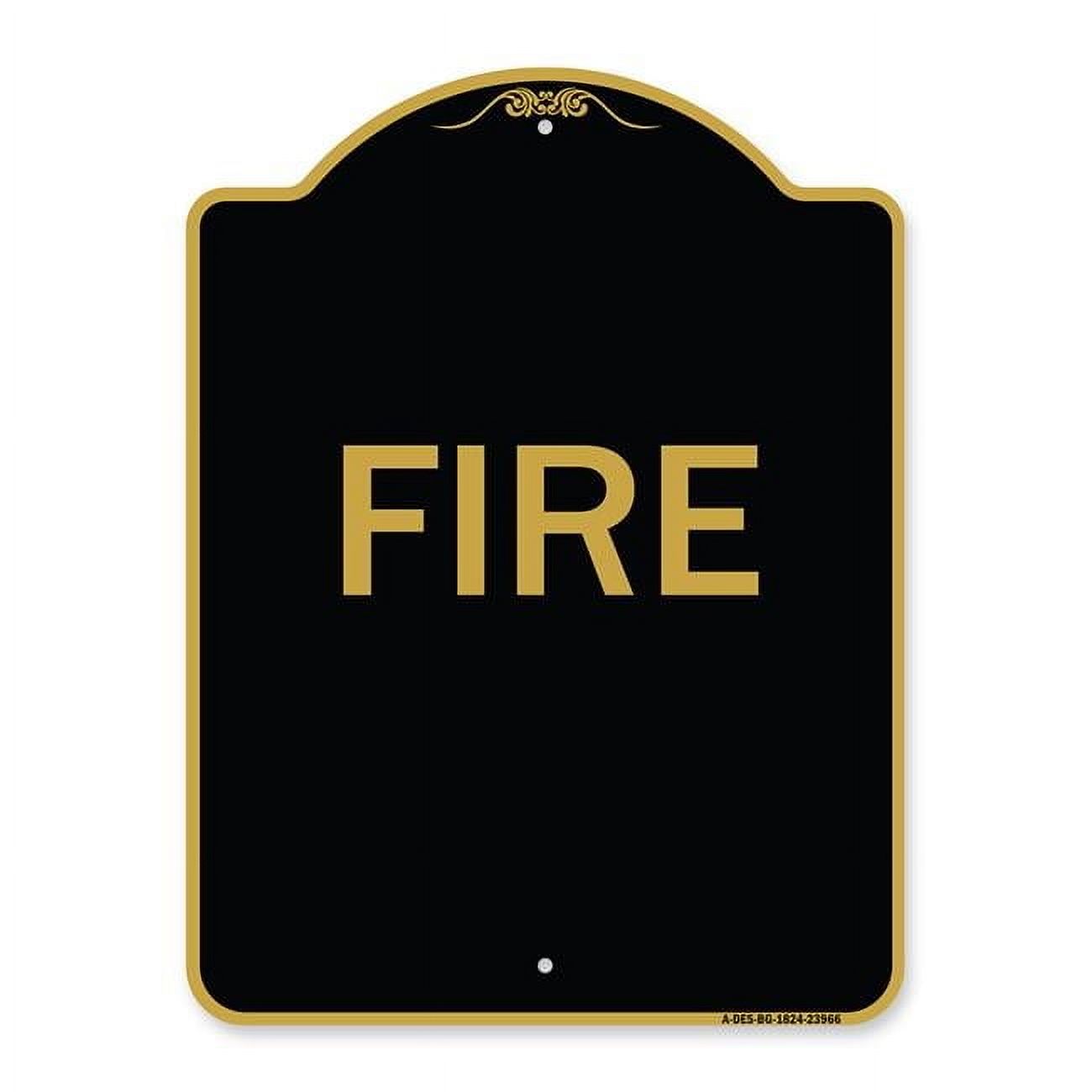 SignMission A-DES-BG-1824-23966 18 x 24 in. Designer Series Sign - Fire ...
