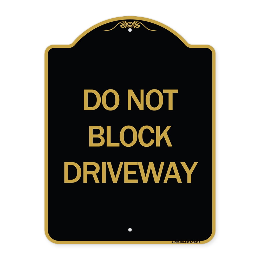 SignMission A-DES-BG-1824-24632 18 x 24 in. Designer Series Sign - Do ...