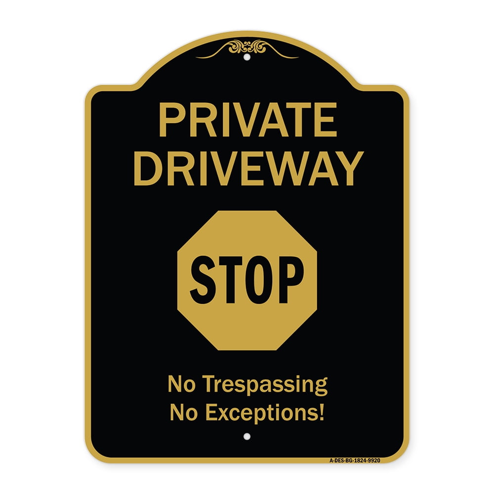 SignMission A-DES-BG-1824-9920 18 x 24 in. Designer Series Sign ...