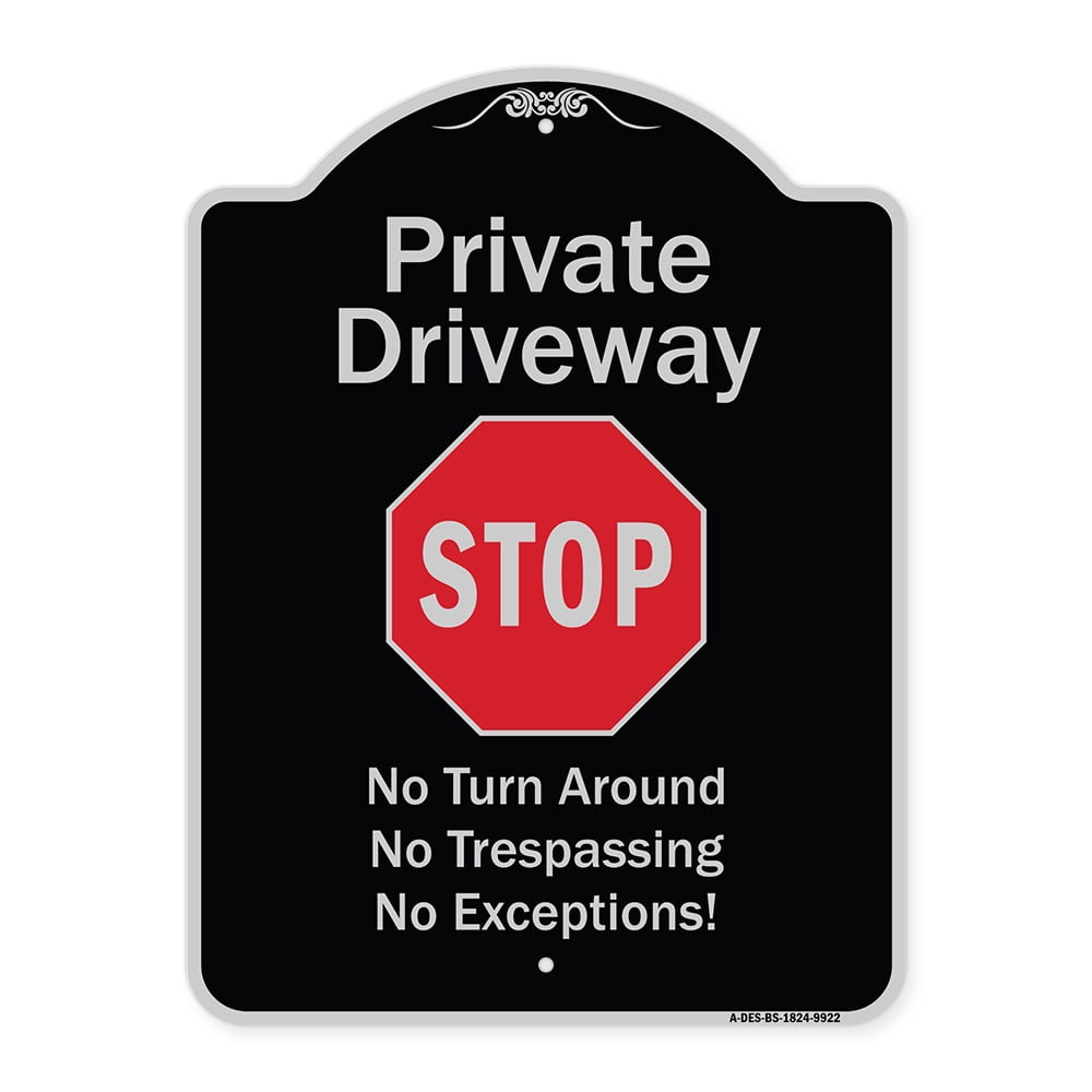 SignMission A-DES-BS-1824-9922 18 x 24 in. Designer Series Sign ...