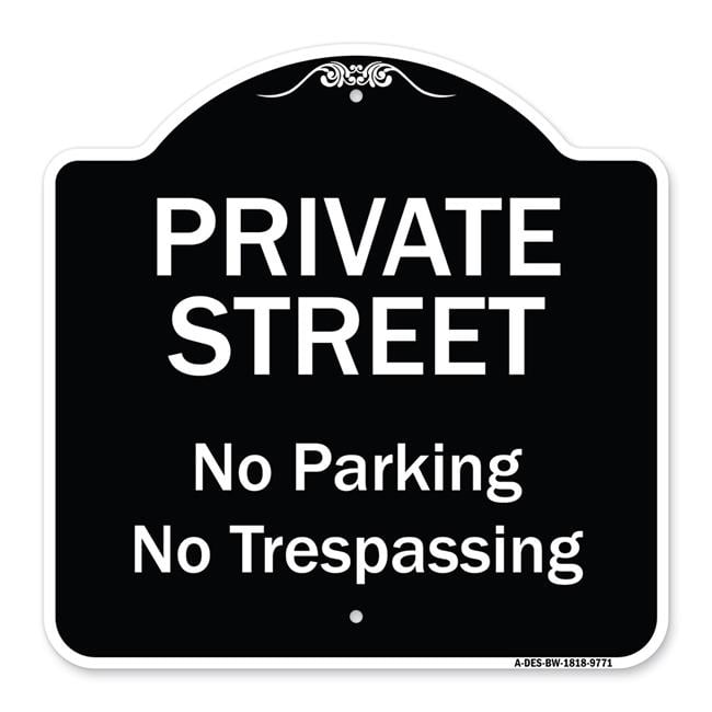 SignMission A-DES-BW-1818-9771 18 x 18 in. Designer Series Sign ...