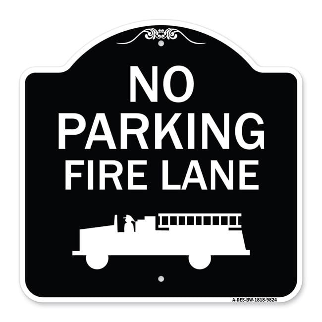 SignMission A-DES-BW-1818-9824 18 x 18 in. Designer Series Sign - No ...