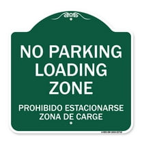 SignMission A-DES-GW-1818-22710 18 x 18 in. Designer Series Sign - Warning Unauthorized Vehicles Will Be Towed, Green & White