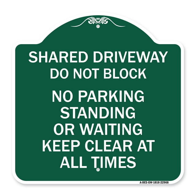 SignMission A-DES-GW-1818-22968 18 x 18 in. Designer Series Sign ...