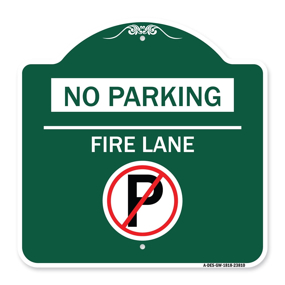 SignMission A-DES-GW-1818-23810 18 x 18 in. Designer Series Sign - No ...