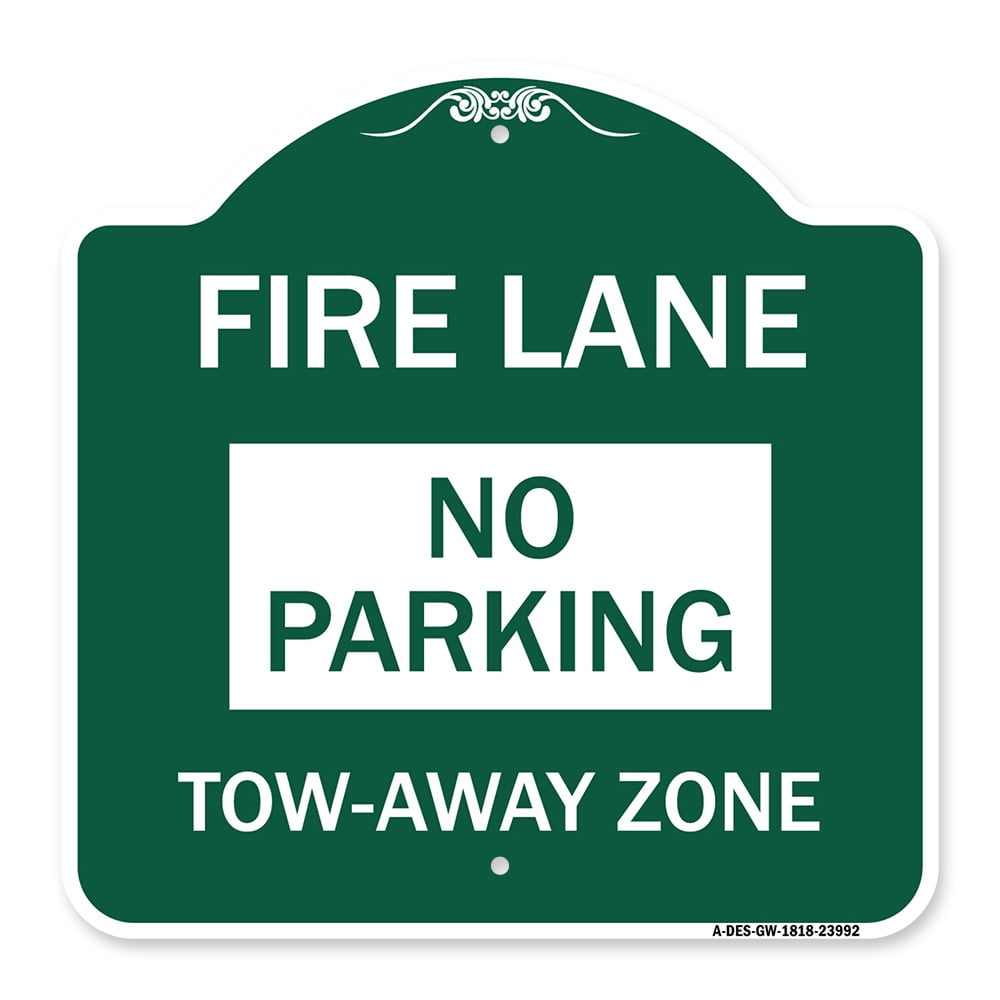 SignMission A-DES-GW-1818-23992 18 x 18 in. Designer Series Sign - Fire ...