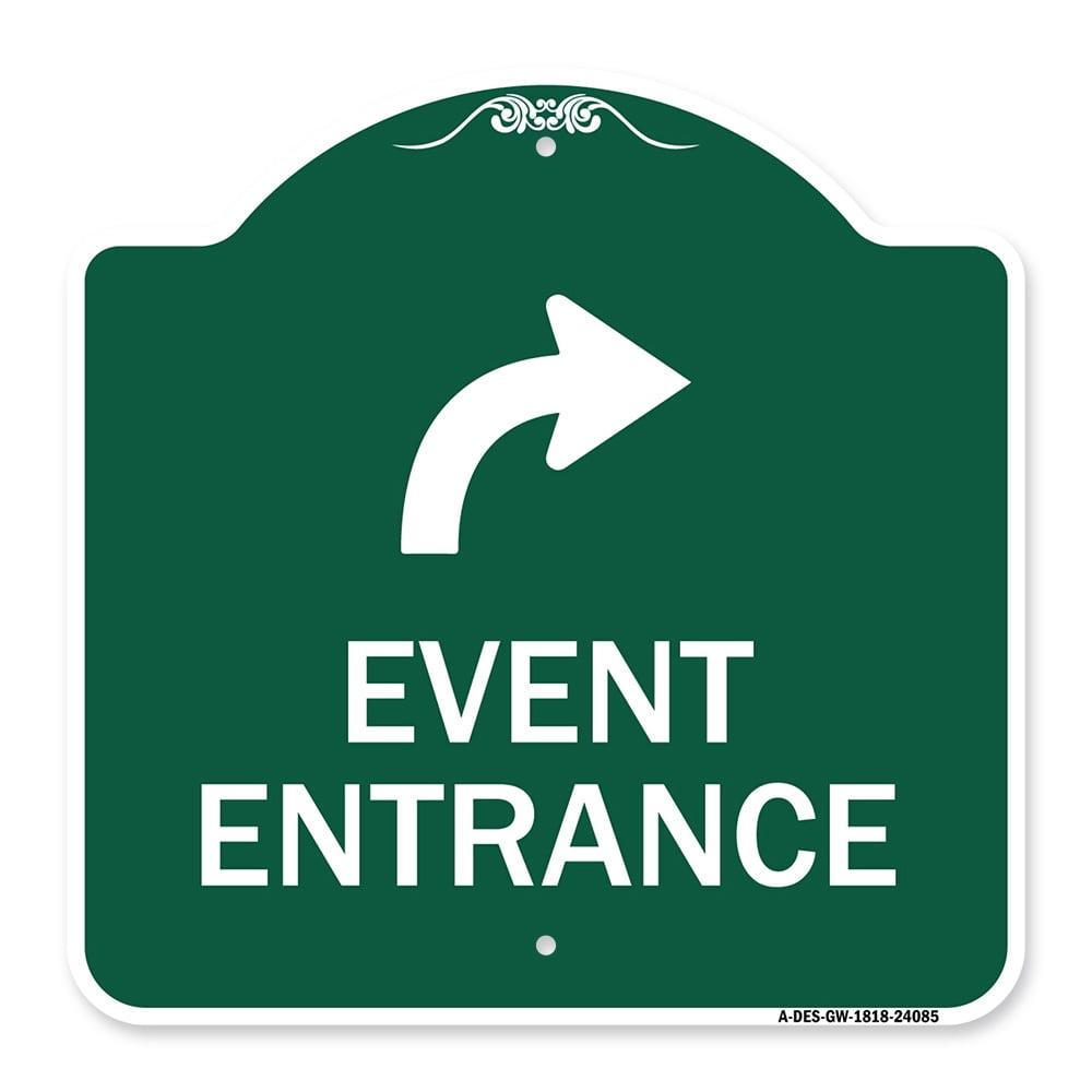 SignMission A-DES-GW-1818-24085 18 x 18 in. Designer Series Sign ...