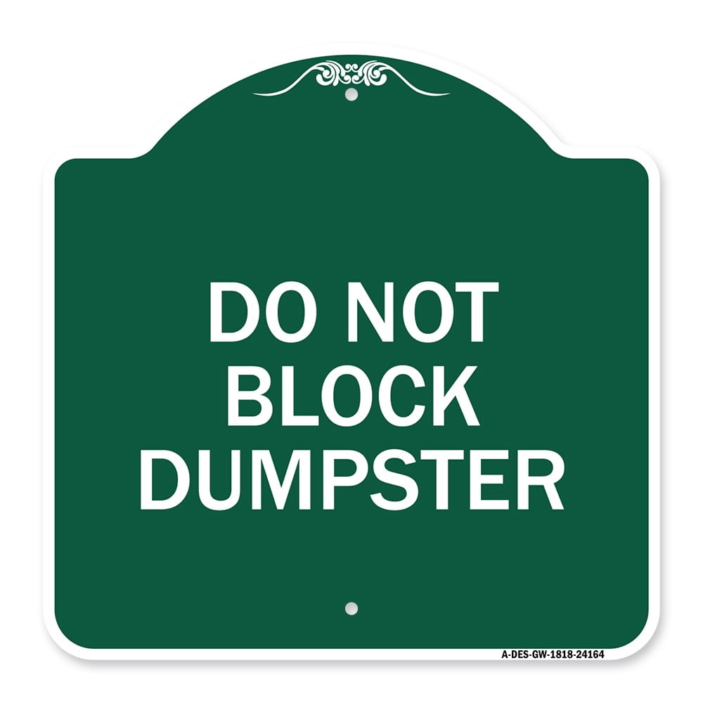 SignMission A-DES-GW-1818-24164 18 x 18 in. Designer Series Sign - Do ...