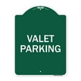 thumbnail image 1 of SignMission A-DES-GW-1824-22748 18 x 24 in. Designer Series Sign - Valet Parking, Green & White, 1 of 4