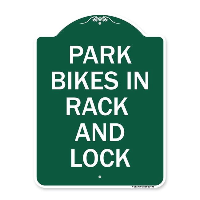 SignMission A-DES-GW-1824-23498 18 x 24 in. Designer Series Sign - Park ...