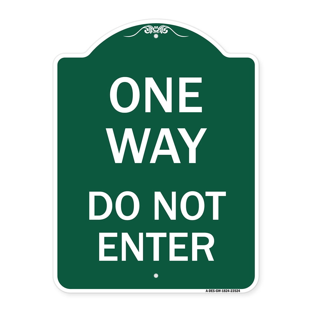 SignMission A-DES-GW-1824-23524 18 x 24 in. Designer Series Sign - One ...