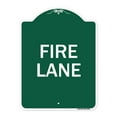 thumbnail image 1 of SignMission A-DES-GW-1824-23991 18 x 24 in. Designer Series Sign - Fire Lane Supplementary, Green & White, 1 of 4