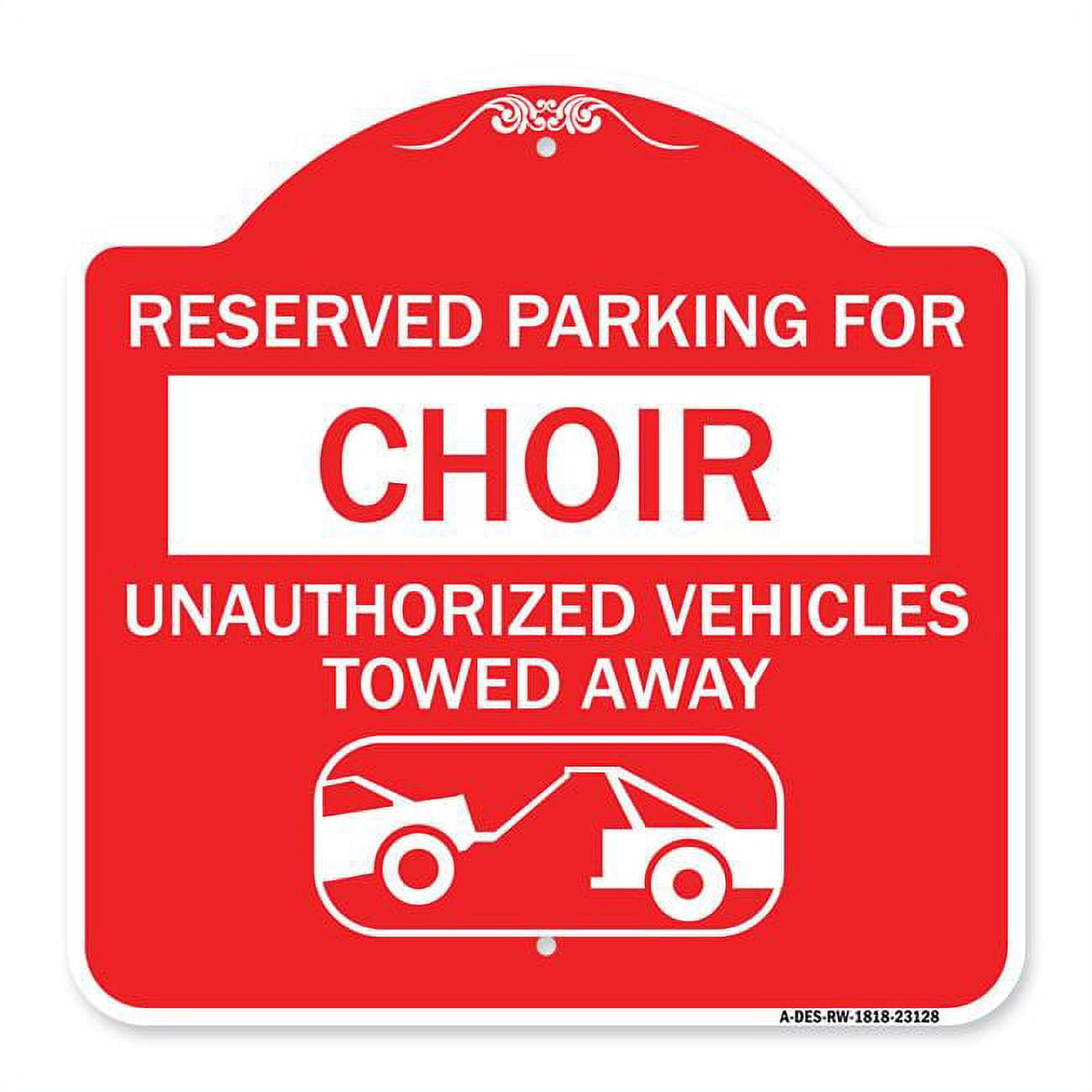 SignMission A-DES-RW-1818-23128 18 x 18 in. Designer Series Sign ...