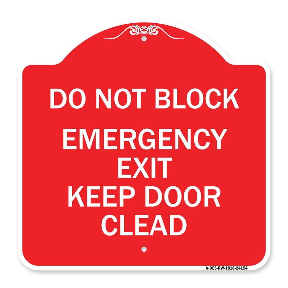 SignMission A-DES-RW-1818-24154 18 x 18 in. Designer Series Sign - Do ...