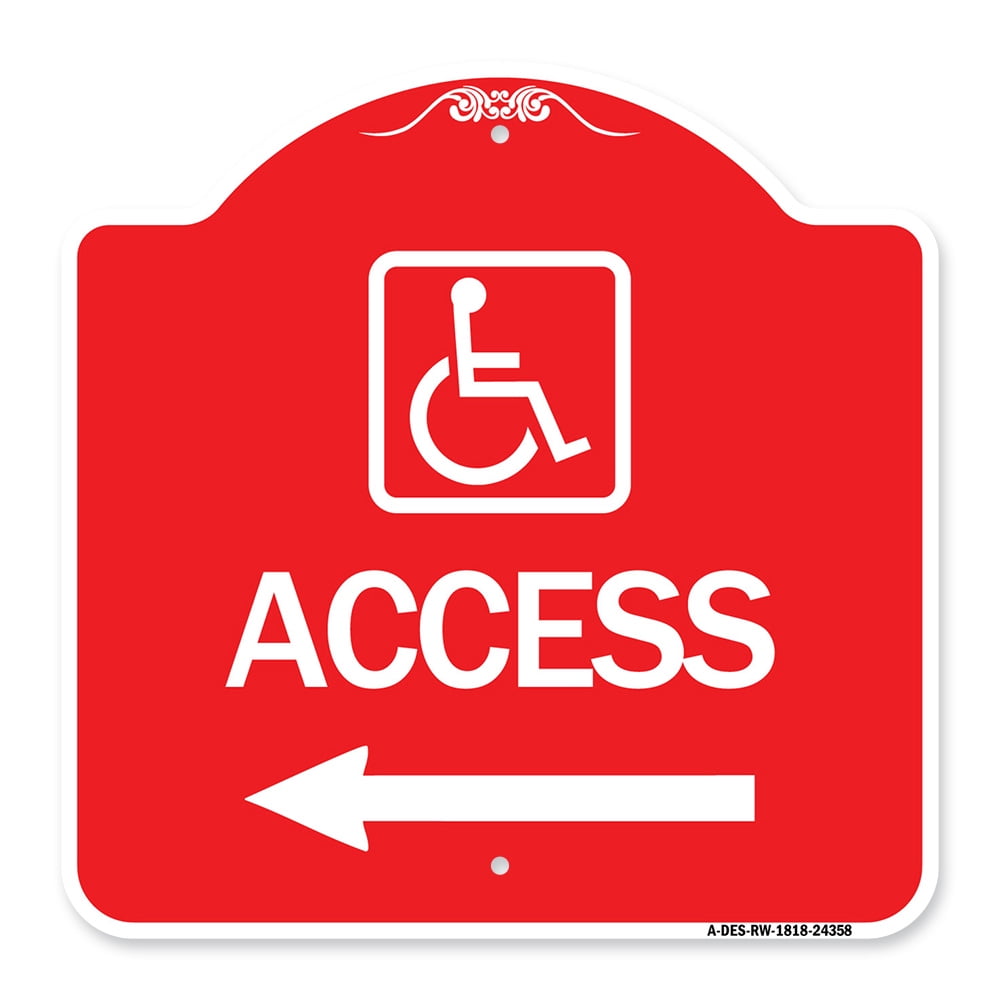 SignMission A-DES-RW-1818-24358 18 x 18 in. Designer Series Sign ...