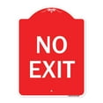 thumbnail image 1 of SignMission A-DES-RW-1824-23420 18 x 24 in. Designer Series Sign - Parking Lot Sign No Exit, Red & White, 1 of 4