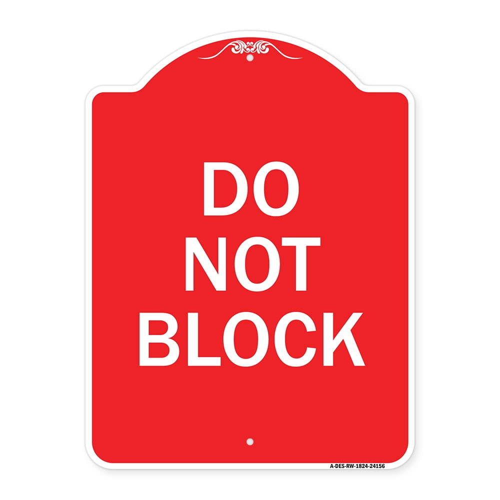 SignMission A-DES-RW-1824-24156 18 x 24 in. Designer Series Sign - Do ...