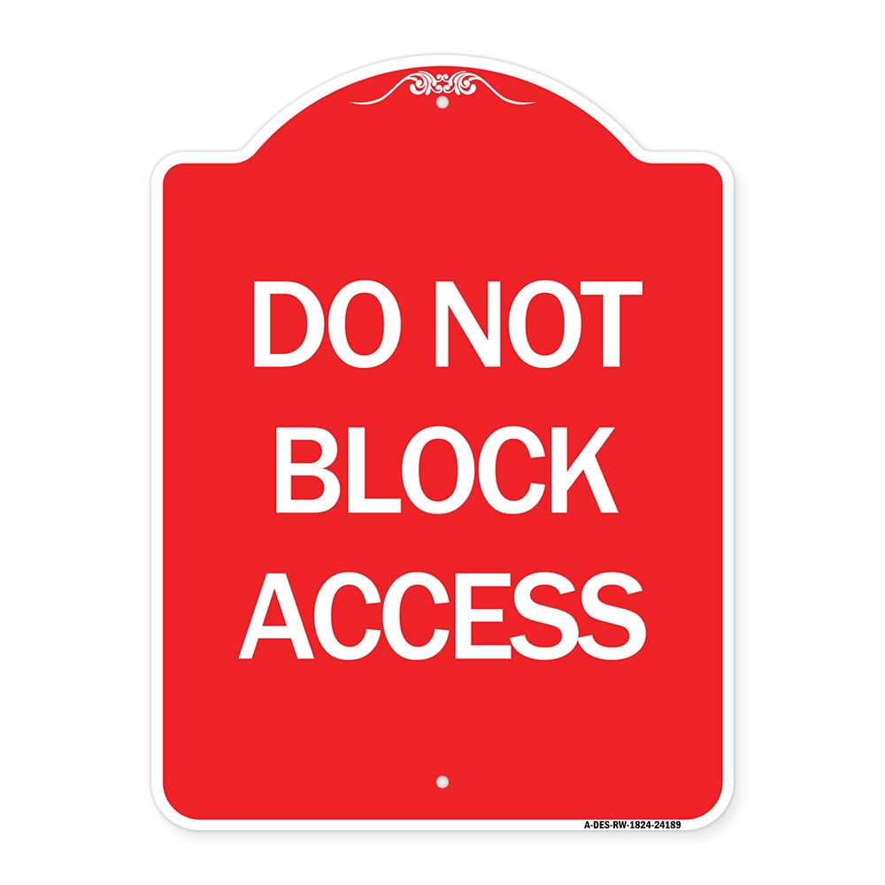 SignMission A-DES-RW-1824-24189 18 x 24 in. Designer Series Sign - Do ...